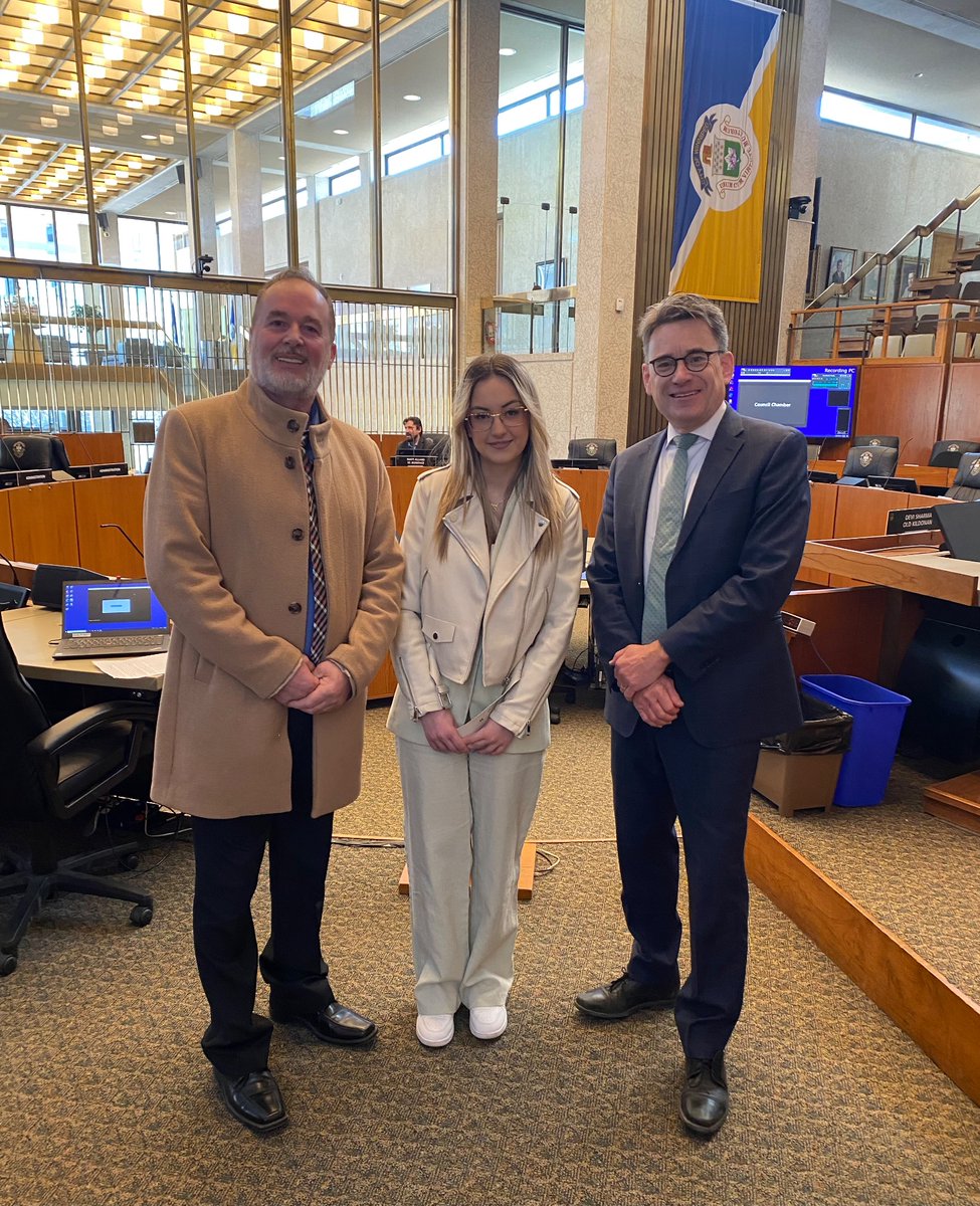 Kacaniku! With Haiden Teneqja & Doris Hila from the Albanian Canadian Community of Manitoba as we voted today to have an honourary street naming in St Vital, “Honourary Kacaniku Way” to honour the Albanians & Kosovars who have emigrated to Winnipeg.