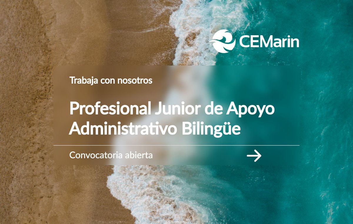 #Trabajosíhay🔊|Estamos en la búsqueda de un profesional comprometido para brindar soporte al área administrativa y financiera Envía tu hoja de vida y los documentos requeridos a Jobs@cemarin.org 🔵¡Aplica ya! onx.la/0315b👈 #Administración #Finanzas #Trabajo