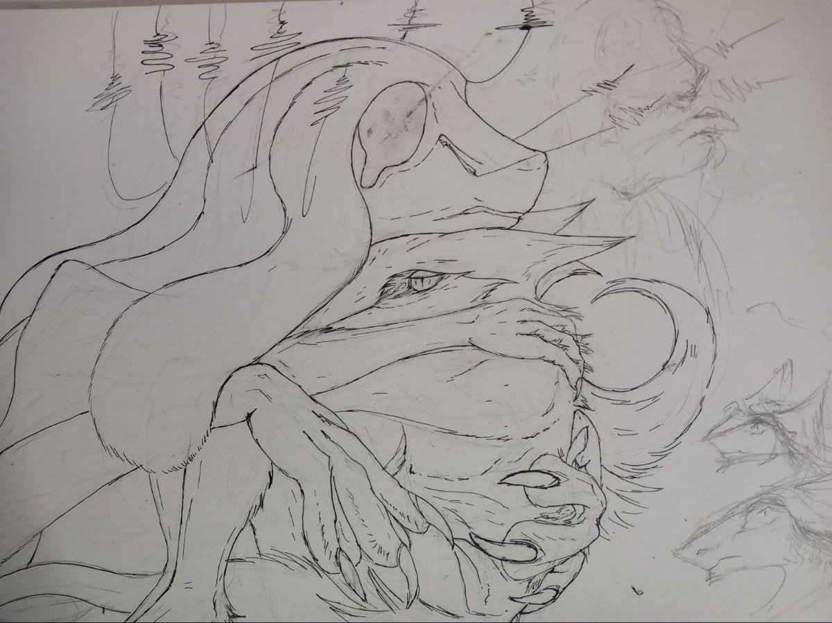 Autkost's tweet photo. I took a year break from drawing. But I think am back. https://t.co/4EHWRyEa90