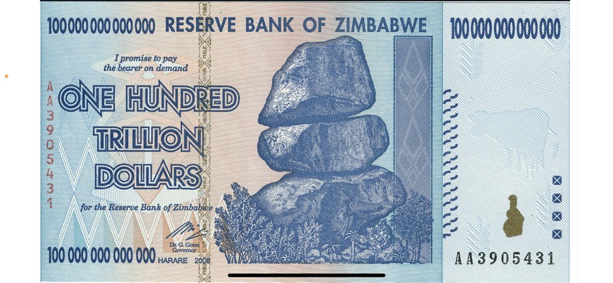 Unbelievable! The robbery begins again as Zimbabwe introduces yet another new currency. Every 4-5years a new currency is introduced to wash away the failures of the last. The new one has a QR code!! What is even that?!?!😳😳 In 2008 the currency inflated till we had a 1-hundred