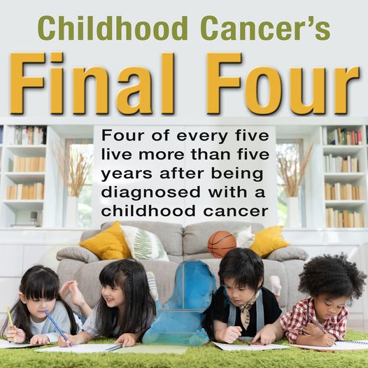 #ChildhoodCancer has lots of 'Final Fours.' For every 5 kids diagnosed, only 4 (85%) live more than 5 yrs. 100,000 worldwide will die in '24. 'How many kids have to die before we stop calling it 'rare' & start calling it a 'priority.' @cac2org @HappyQuailPress @leezawilllshe