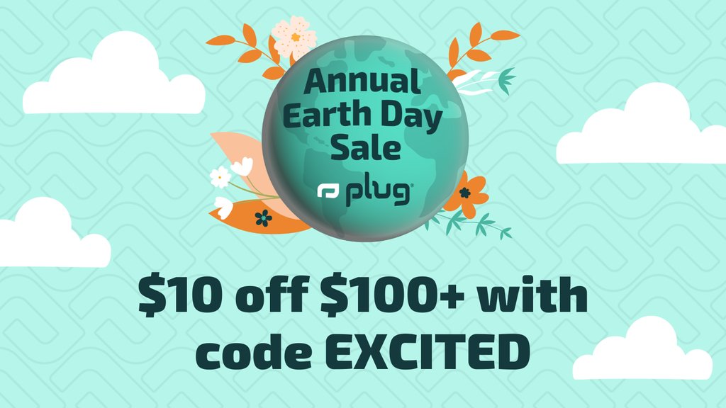 plugbettertech's tweet image. The early 🐦 gets the 🪱! The first round of savings on our Annual Earth Day Sale starts TODAY. Use code EXCITED for $10 off all of your $100+ purchases now thru April 8! Your new favorite gadget is waiting at plug.tech - shop now!⁠
⁠
#EarthDay #PlugTech #Deals