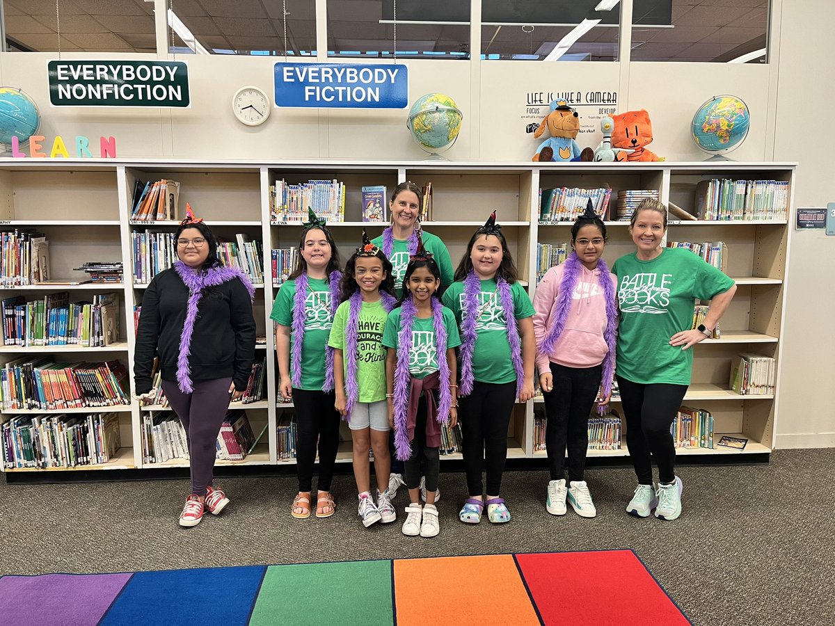 Our awesome Oaks Battle of the Books team will be “battling” tomorrow! I have enjoyed our book clubs and I know they will be doing great under the leadership of our awesome librarian @Oaks_library 😊 Good luck girls! @HumbleISD_OE