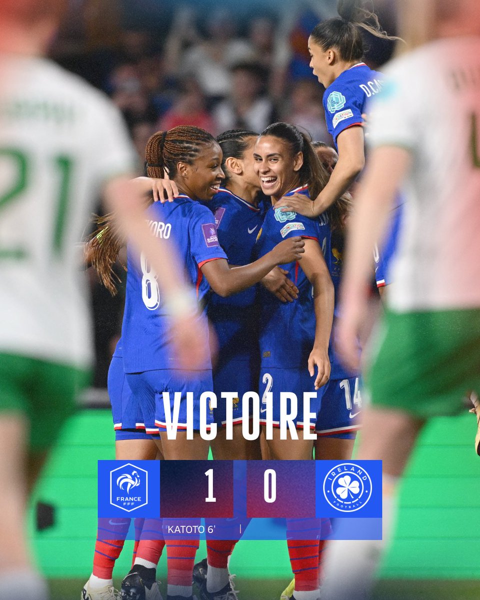 A slender but 𝗽𝗿𝗲𝗰𝗶𝗼𝘂𝘀 𝘄𝗶𝗻 to kick off our Euro 2025 qualifying campaign 💪🔥 #FRAIRL | #FiersdetreBleues