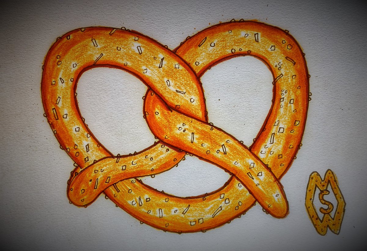 April 26th is National Pretzel Day. This is my drawing of a salty pretzel.  teepublic.com/t-shirt/361853…
#mattstarrfineart #artistic #paintings #artforsale #artist #myart #dailyart #gift #giftideas #tshirts #homedecor #art #pretzel #pretzels #salt #salty #beer #bread #food #foodie