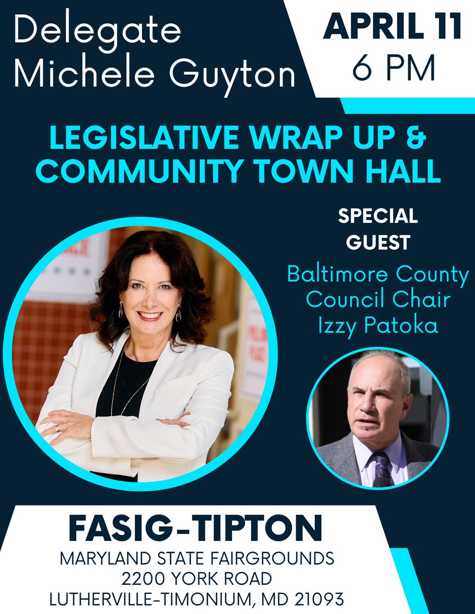 Please join me on April 11 at 6 pm at the Fasig-Tipton Building for a 2024 Legislative Session Wrap Up and Town Hall. I am looking forward to sharing the work of the legislature and hearing from YOU! I hope to see you there! forms.gle/jSdHVz88k85PMK…