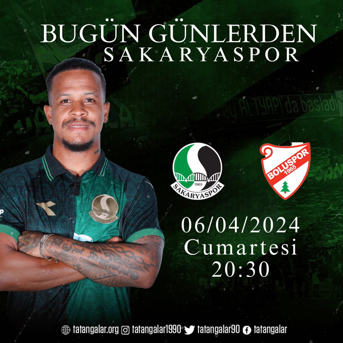 Bugün Günlerden Sakaryaspor! ⚽ Trendyol 1.Lig 29.Hafta 🆚 Boluspor 🕖 20:30 🏟️ Sakarya Atatürk Stadyumu 📺 beIN Sports 2 & TRT Spor #SAKvBOL