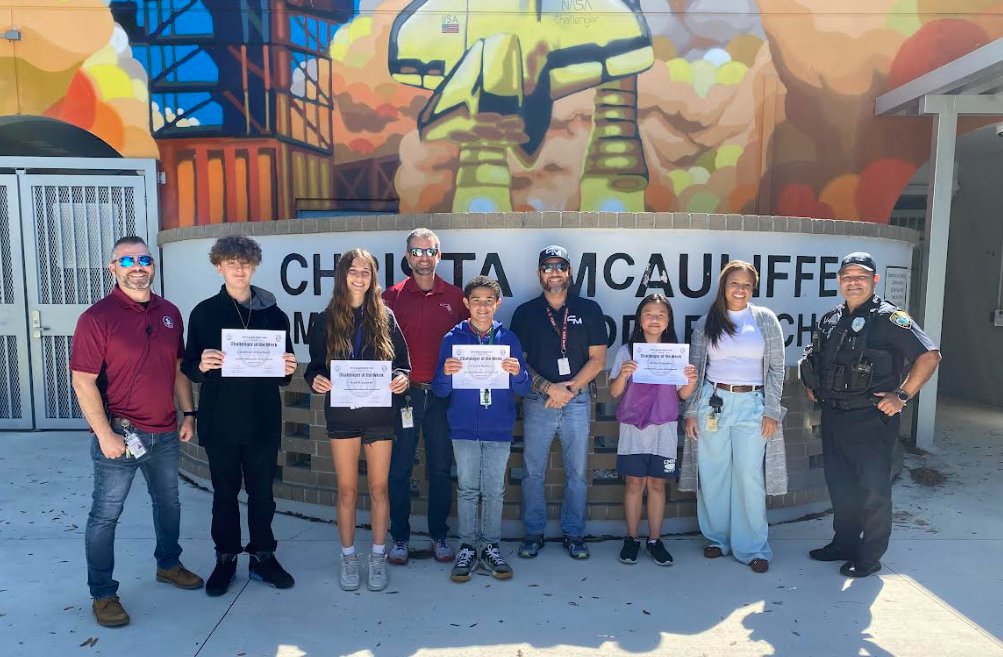 Congratulations to our Challengers of the Week for demonstrating SOARing behaviors!!!! 6th Grade:Riley Nguyen nominated by Ms. Juhl 7th Grade:Arturo Rivera nominate by Ms. Kupferberg 8th Grade:Ava Rizzardi nominated by Mr. Magee 8th Grade:Coleman Charlton nominated by Ms. Miller