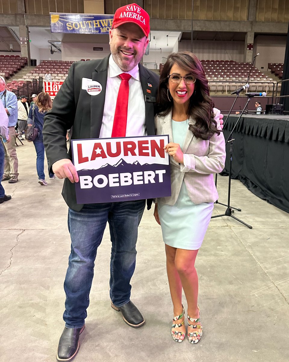 Congratulations to the amazing Trump endorsed @LaurenBoebert for winning over 40 percent of the #CO04 GOP assembly today! Her decisive victory knocked ScamPAC candidate @TedHarvey off of the ballot completely. God bless Lauren & Rightful President Trump!