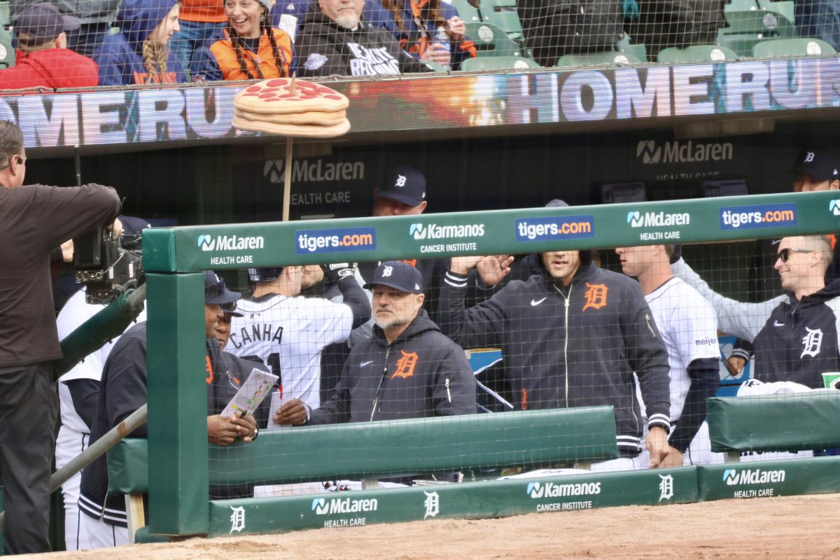 RoundingThirdMJ's tweet photo. Tigers Home Opener! And I have a VERY special guest. Every time I come to Detroit, I stay with Jessica and Adam. This year, I’m joined by their daughter Claire! The Tigers have a young core of players who aren’t that much older than Claire. These kids are incredibly fun to watch. https://t.co/8yNeJk7da7