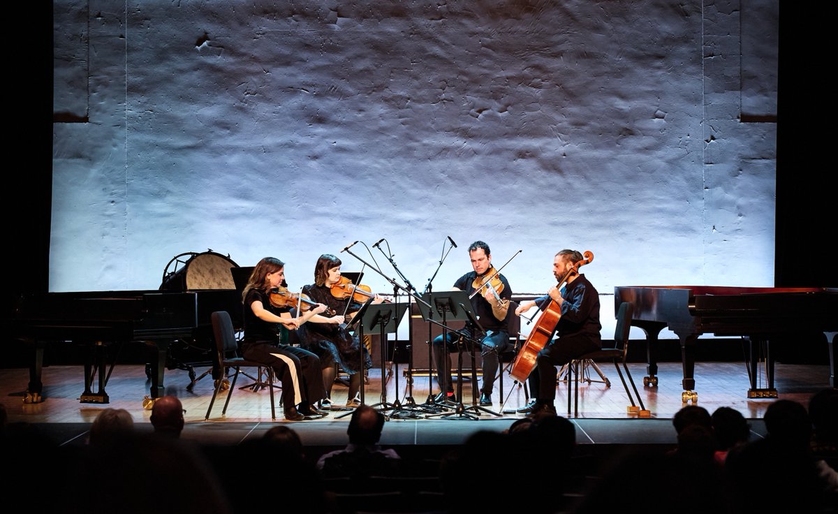 Miller Theatre (@millertheatre) on Twitter photo What a way to close out our Composer Portraits series for the season! Thank you to <a href="/YarnWire/">Yarn/Wire</a> and <a href="/mivosquartet/">Mivos Quartet</a> for their performance last night of Sarah Hennies' mesmerizing work, and to Rob Davidson for his stunning photographs. What a way to close out our Composer Portraits series for the season! Thank you to <a href="/YarnWire/">Yarn/Wire</a> and <a href="/mivosquartet/">Mivos Quartet</a> for their performance last night of Sarah Hennies' mesmerizing work, and to Rob Davidson for his stunning photographs.