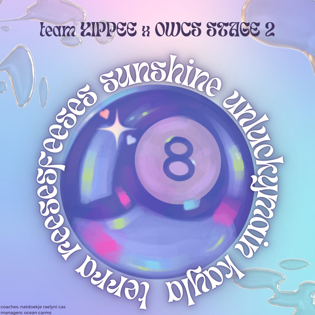 team YIPPEE (@yippee_ow) on Twitter photo team YIPPEE x OWCS Stage 2
๐ก๏ธ @Terrahkira
โ๏ธ <a href="/reesesfeeses/">Ahri</a>
โ๏ธ <a href="/OWsunshine/">sunshinebread</a>
๐ <a href="/UnIucky_Main/">Unlucky main</a>
๐ <a href="/kayla_ow2/">kayla๐ชผ</a>
๐ง <a href="/natdoekje/">DZ Natdoekje</a> <a href="/Raelyni/">Raelyni</a> @CasKoopmans_
๐ผ <a href="/OceanCastsGG/">Ethan 'Ocean' Lloyd</a> <a href="/MsPxneapple/">Carms</a>
๐ฃ <a href="/HowtoWasd/">HowtoWASD</a>
#YIPPEE #OWCS team YIPPEE x OWCS Stage 2
๐ก๏ธ @Terrahkira
โ๏ธ <a href="/reesesfeeses/">Ahri</a>
โ๏ธ <a href="/OWsunshine/">sunshinebread</a>
๐ <a href="/UnIucky_Main/">Unlucky main</a>
๐ <a href="/kayla_ow2/">kayla๐ชผ</a>
๐ง <a href="/natdoekje/">DZ Natdoekje</a> <a href="/Raelyni/">Raelyni</a> @CasKoopmans_
๐ผ <a href="/OceanCastsGG/">Ethan 'Ocean' Lloyd</a> <a href="/MsPxneapple/">Carms</a>
๐ฃ <a href="/HowtoWasd/">HowtoWASD</a>
#YIPPEE #OWCS