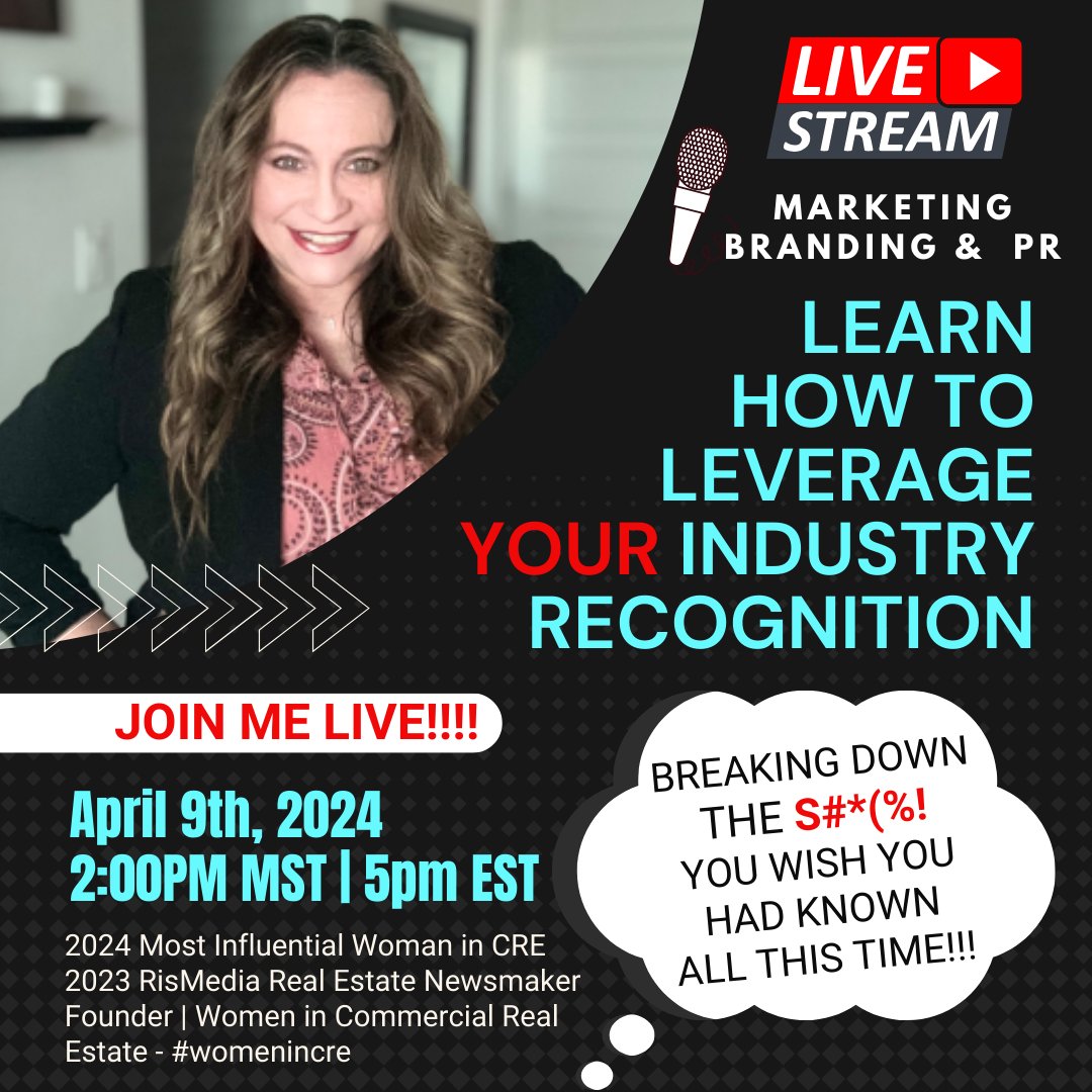 🎥 ⭐ LIVESTREAM - Tuesday, April 9th - Finishing off the week with some great news for next week! ➡ Join me LIVE here on X, LinkedIn, or YouTube (Going LIVE on each platform all at the same time) to teach you how to leverage your industry achievements after you receive…