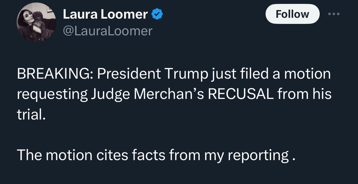 Imagine your freedom and the Presidency are on the line and you file a motion in court citing Laura Loomer’s “reporting”