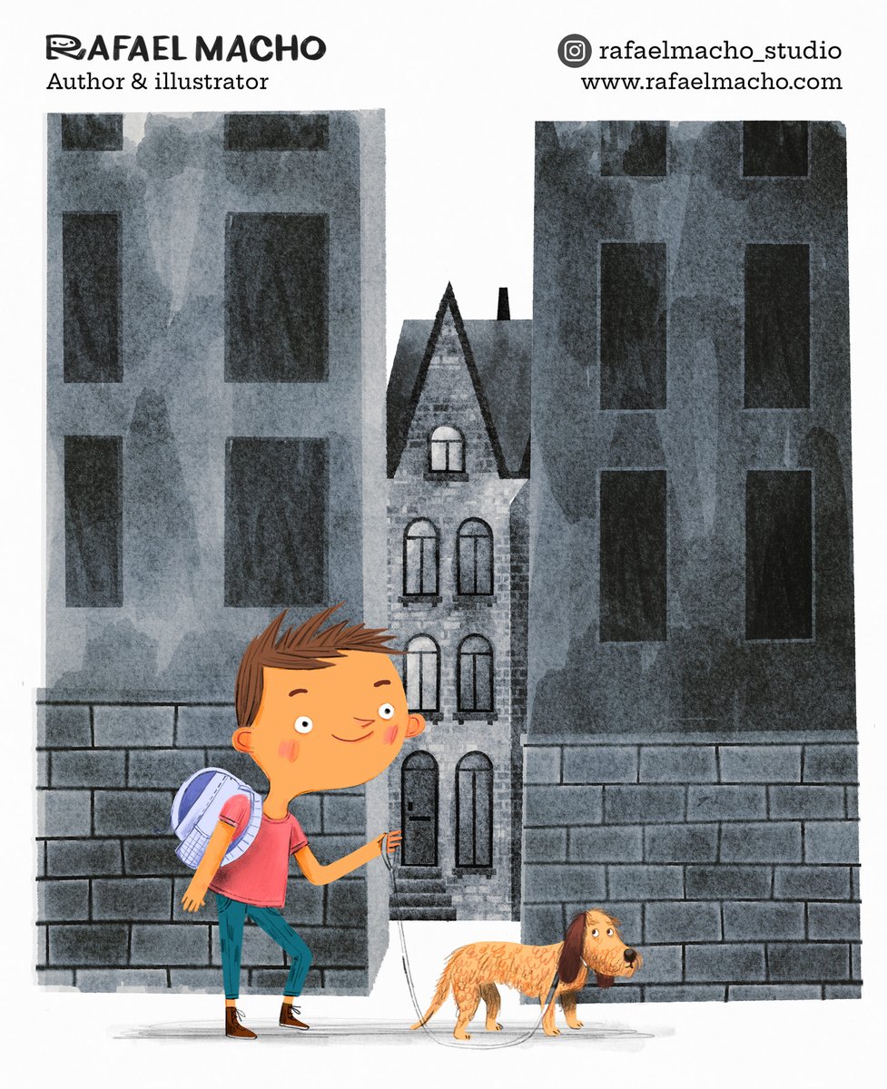 Hello #kidlitartpostcard ! Hello, I’m Rafael Macho, an author & illustrator looking for a new agent. #kidlitart #kidlitillustration #picturebooks #illustrationart