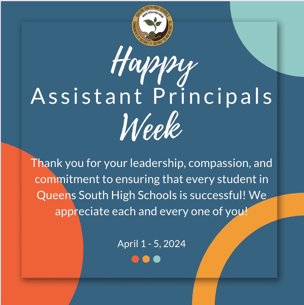 To all of our CoLeaders @QSHSDISTRICT thank you for your dedication, and commitment to #plantseedsofexcellence in our schools. You are highly valued and appreciated! @Dr_JVanEss #wehavegreatcoleaders #seedsofexcellence