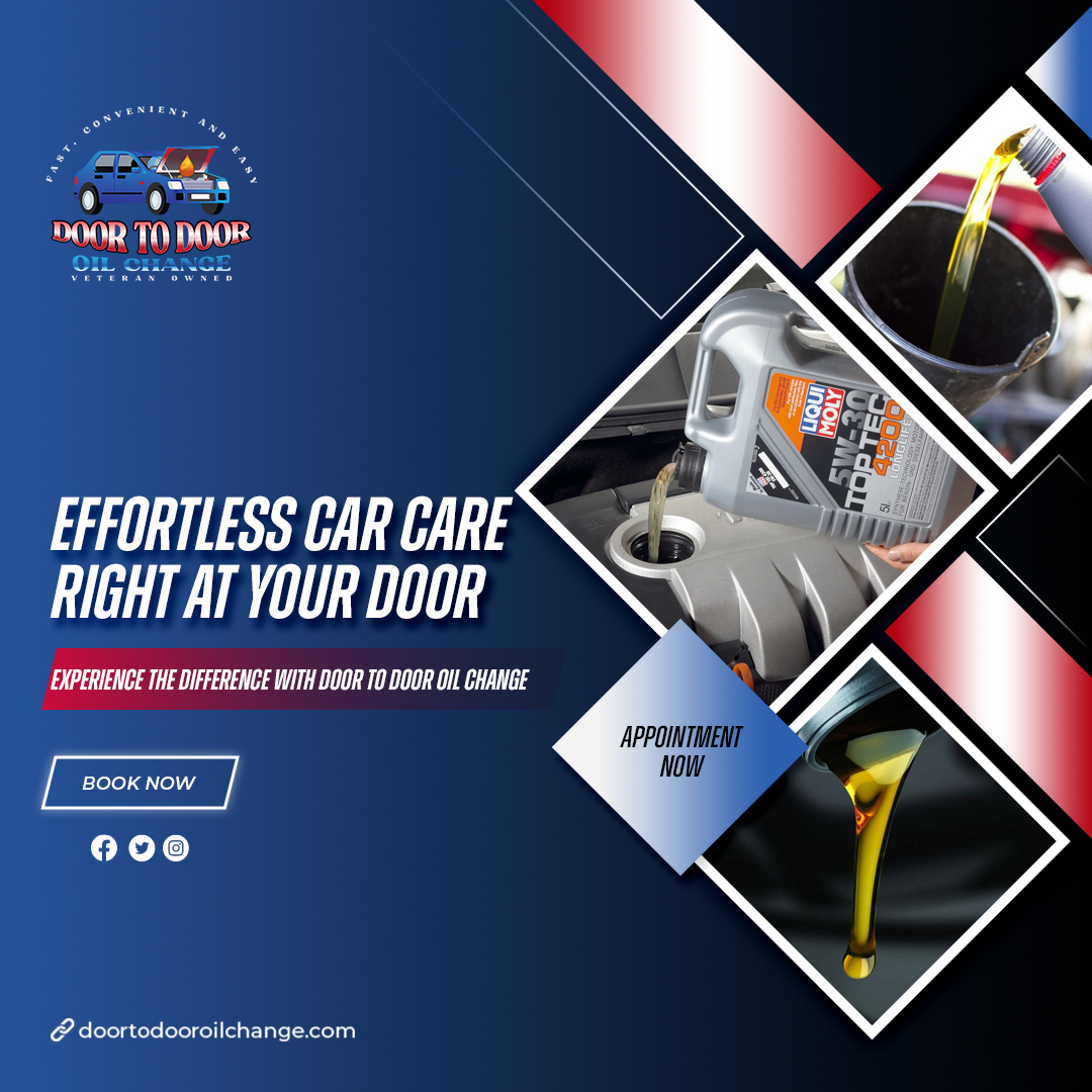 D2DOilChangeLLC's tweet photo. Why bother with the hassle? Let Door to Door Oil Change take care of your car maintenance needs right at your doorstep. Sit back, relax, and let us handle it—all without lifting a finger. Your convenience is our priority.

Visit Our Website: https://t.co/egFakKNznE https://t.co/idhorF4uXk