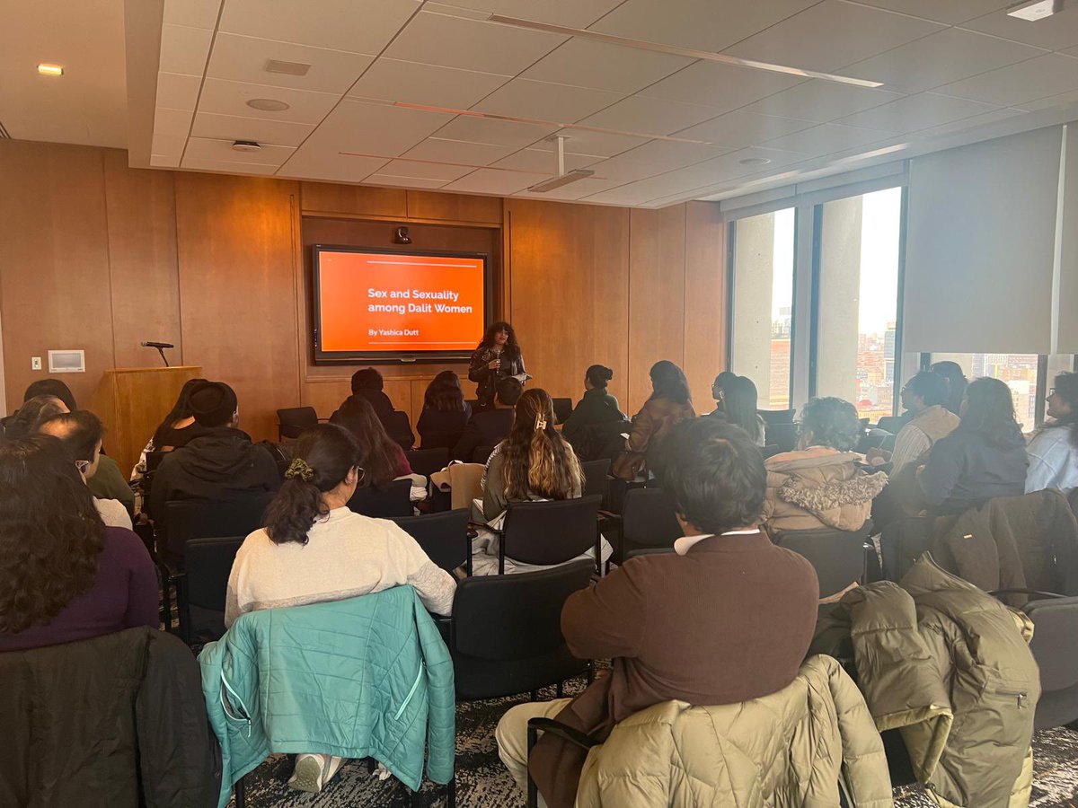 History was made last evening! 💥💥✊🏽🚨🔥 It took a Dalit woman’s presence for the first ever all Dalit woman panel to happen at Columbia ✨🥹✊🏽 Kudos to @Datlitwriter and @priyakodidala for organizing this at Babasaheb Dr BR Ambedkar’s Alma mater during Dalit History Month! 💙