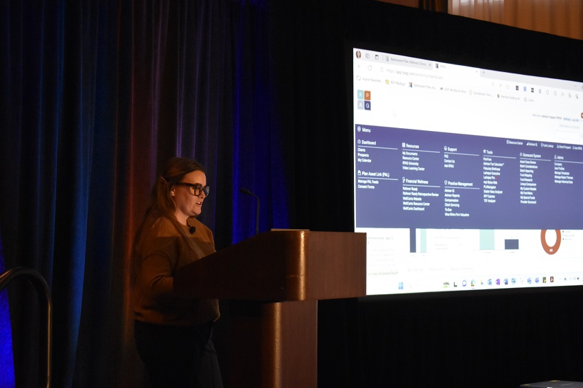 RPAGSupport's tweet image. 🌐 Natalie Meziere showcased #RFPExpress &amp;amp; the #PlanFees universe during her insightful session! 🛠 She demonstrated how to benchmark plans effortlessly and simplify #feeanalysis. ✨#FeeBenchmarking #2024RPAGSummits #2024RegionalSummits