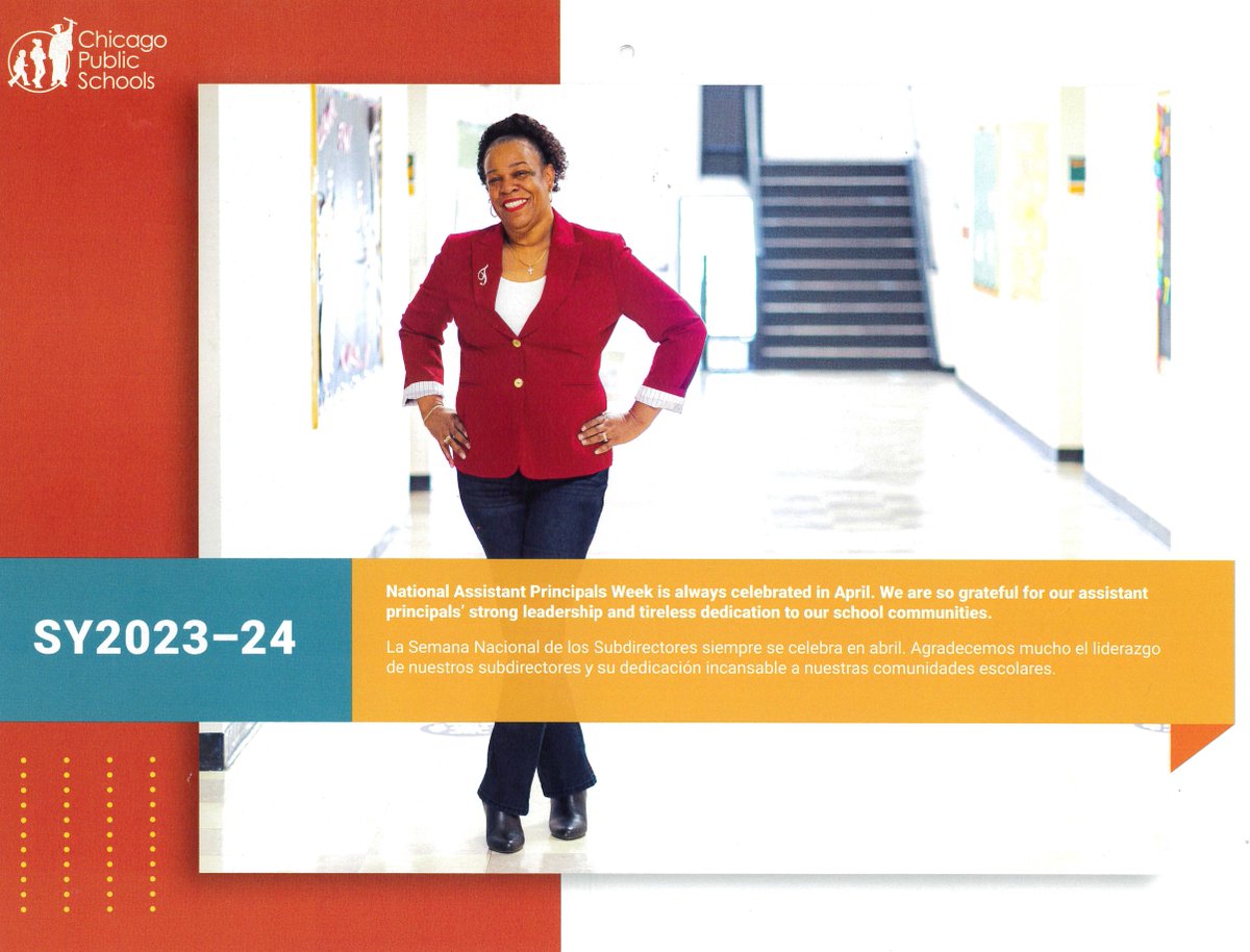 Look at our very own Mrs. Tall, AP at Wendell Green Elementary, representing Assistant Principals in the Chicago Public Schools Calendar for the month of April! @CpsLeaders @ChiPubSchools @CPSNetwork11 @ChiPrincipals @CTULocal1 #TheBestAreWithCPS #CPSAPWeek24 @TheFundChicago