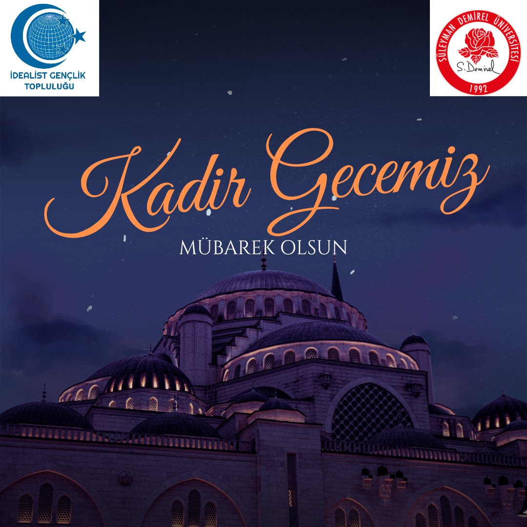 Rabbimizin müjdelemiş olduğu, bin aydan daha hayırlı olan Kadir Gecemiz mübarek olsun.

#kadirgecesimübarekolsun