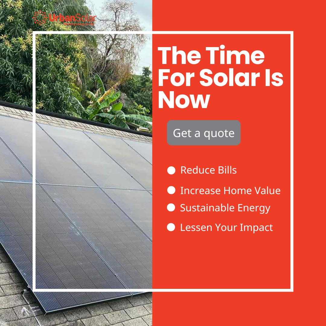 It's time! Cut your energy cost by visiting urbansolar.com/request-a-quot… today!