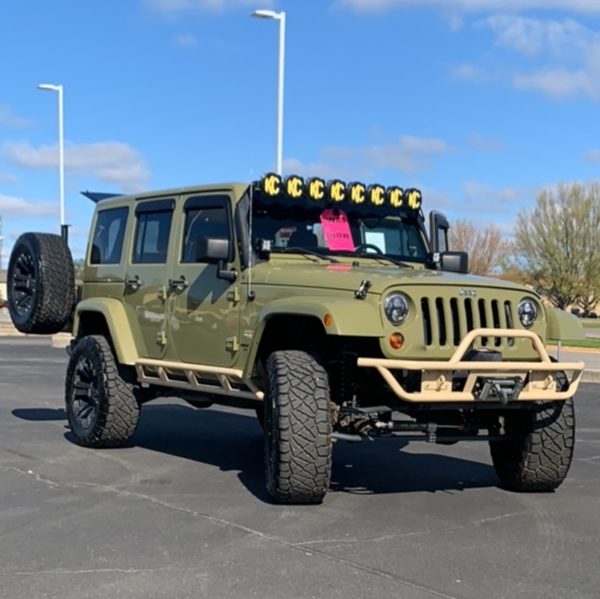 2013 Jeep Wrangler Unlimited Sahara 4WD 8,000-pound capacity WARN brand VR8000 Winch | KC and Rigid Industry Spotlights Trail Rated Asking Price: $21,500 ONLY 107,375 Miles