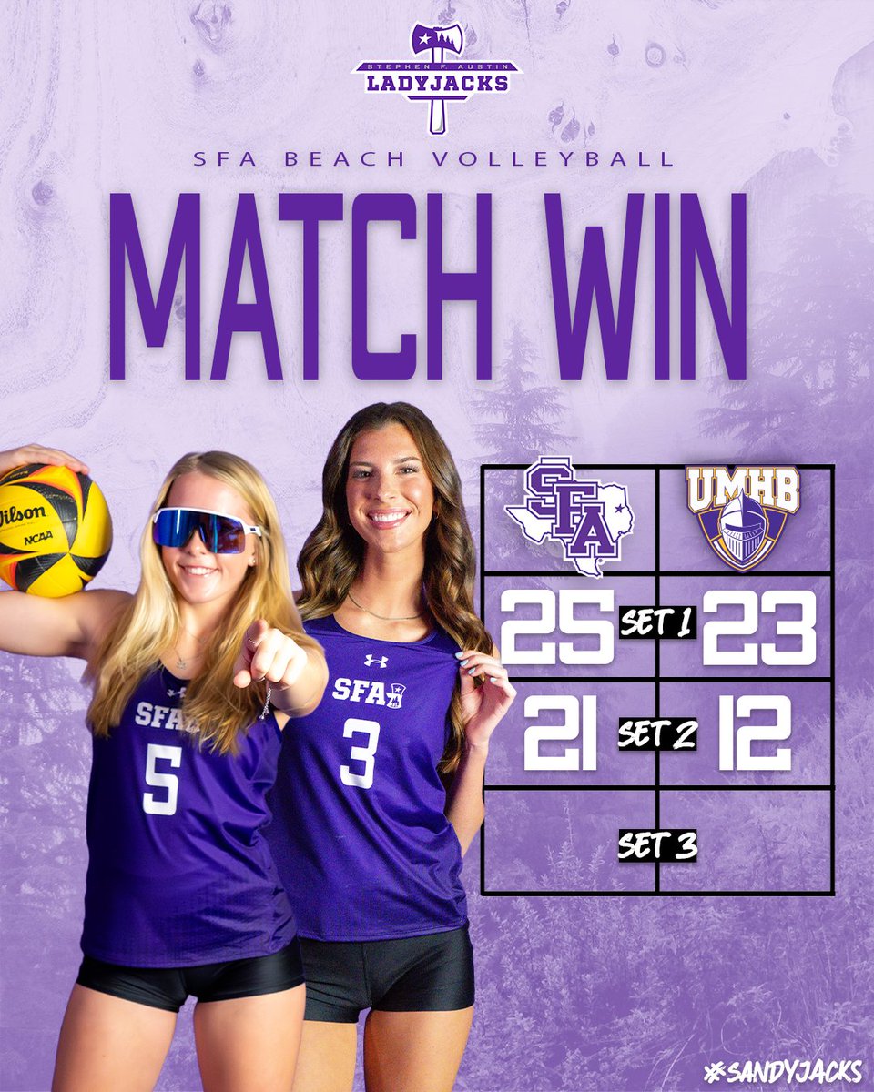 🟣 TURN ON THE PURPLE LIGHTS! Ladyjacks get the 🧹 on Senior Day! 🪓: 5 ⚔️: 0 #AxeEm x #RaiseTheAxe x #SandyJacks