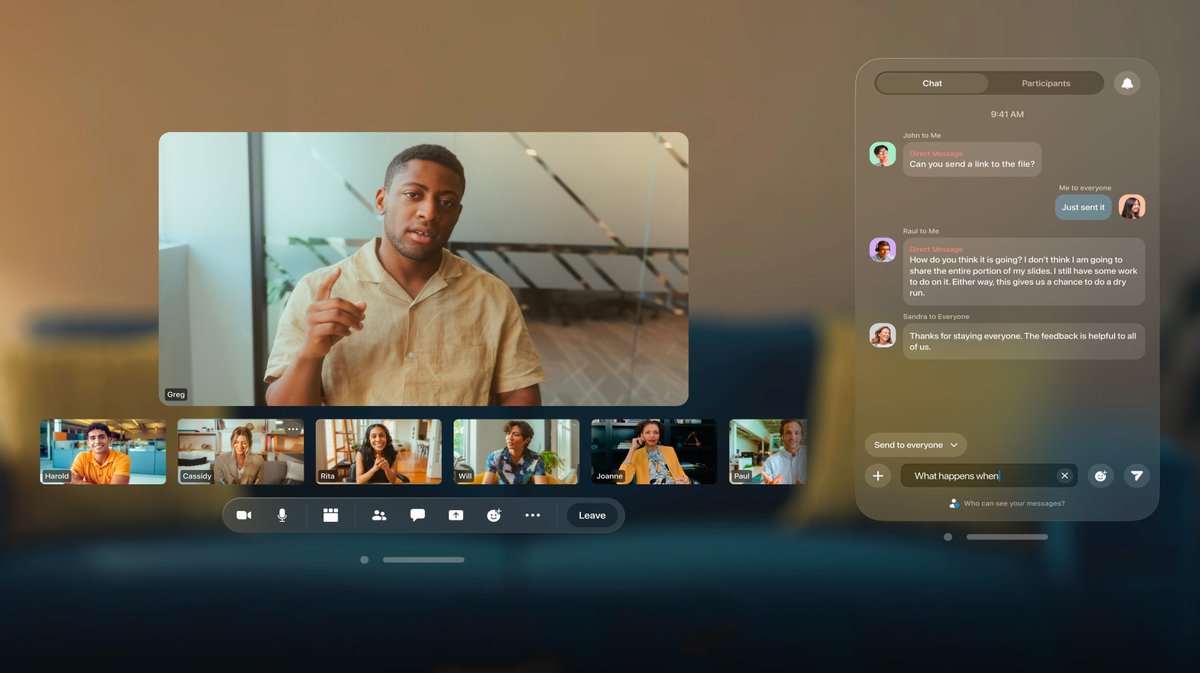 Incredibly easy to use and filled with some pretty powerful features, @Zoom on #AppleVisionPro is a futuristic way to video chat with friends, family, and coworkers. Pro-Tip: Go to the app’s settings and turn on Set Gallery View As Default. Learn more: apple.co/ZoomVP