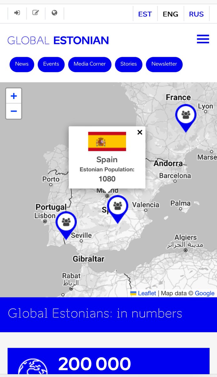 Re:Ček: viltus ziņa❗️
🔴 Drīz tur [Spānijā] būšot tik pat daudz igauņu, cik šobrīd Somijā. 
🟢 Patiesībā👇🏻🫣 globalestonian.com/en/global-esto…