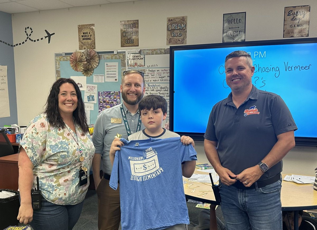 LehighElem's tweet photo. Congratulations to 5th grader Mason Clark on reaching one million words read this year! Welcome to The Millionaire Club! We are so proud of your hard work! https://t.co/eFlByFpUwe