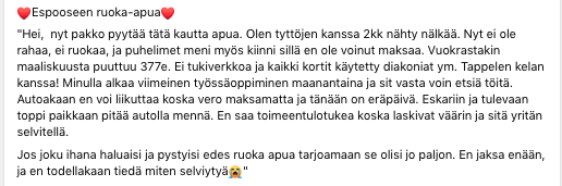 Tässä taas yksi esimerkki siitä, mikä on todellinen tilanne monissa suomalaisissa perheissä, nämä tulevat varmaan räjähtämään, kiitos #hallituspolitiikan !
#köyhyys #ravinto #ruokaapu #perheet #lapsivähennykset #politiikka #persut #kokoomus 
@kokoomus @persut @anna_maja @sfprkp