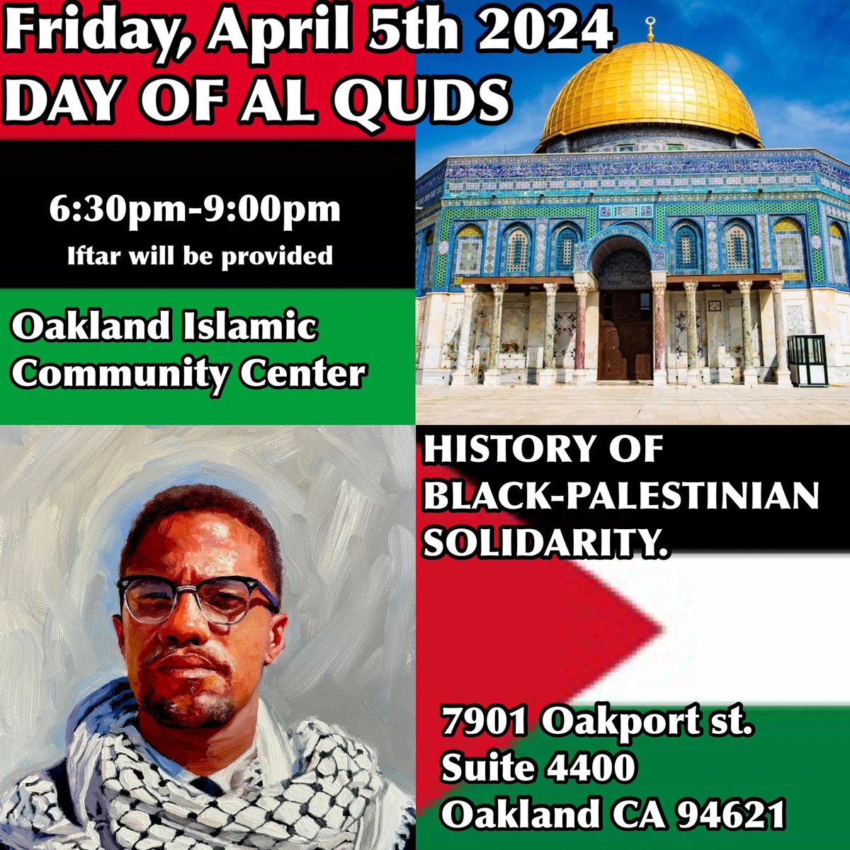 Special #AlQudsDay 🇵🇸event 2nite @ #OaklandIslamicCommunityCenter #FreeGaza #FreePalestine #FreeEmAll