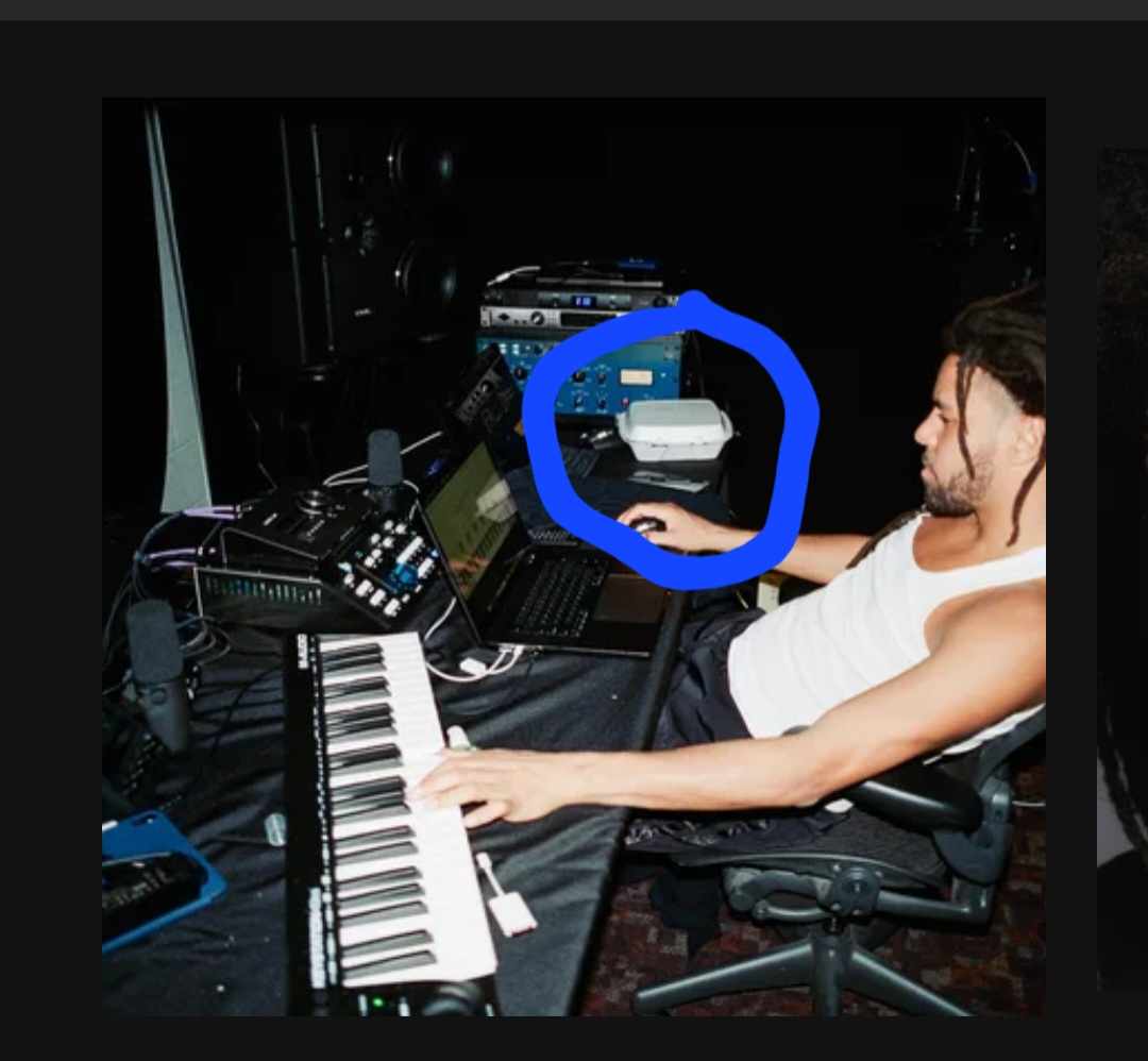 SellickMichaela's tweet photo. Yo, @JColeNC what's in the tray on your Spotify pic en? 

Regards,
A very curious fan https://t.co/jW93tFHTxp
