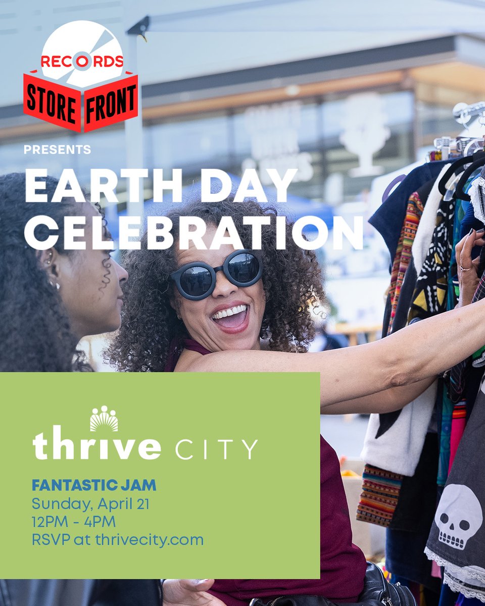 The Storefront Market is coming to Thrive City for an Earth Day Celebration 🌱 Join us on April 21 to experience an open-air artisan market featuring local vendors & cuisines and live performances from @MusicNegrito, @DameDrummer, and more! RSVP » bit.ly/49qgIiH