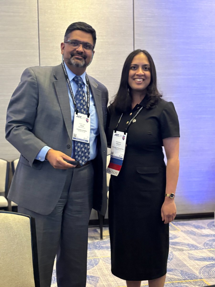 @NYSCACC's triennial transfer of power, from our outgoing Governors to our new Governors, is underway at #ACC24! Congratulations to @DNFeldmanMD and @bojodaddy from @SrihariNaiduMD and @himavidula! @ACCinTouch #ACCChapters #ACC24