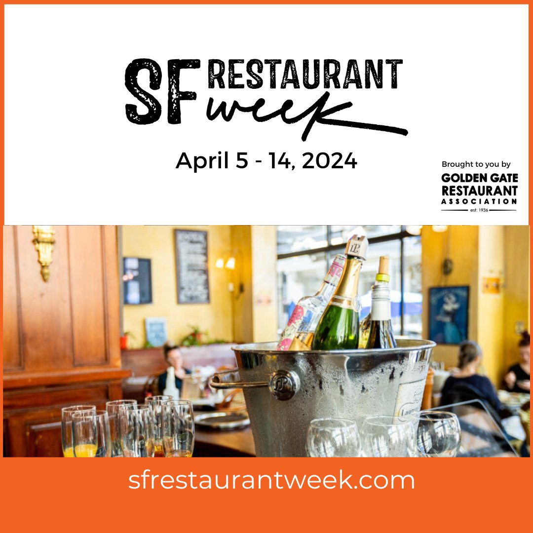 It’s #SFRestaurantWeek! The City has so many dining destinations where chefs showcase their culinary talents. Today thru April 14, many are offering special menu prices to entice customers to try them. Visit this link for a list of participating locations: sfrestaurantweek.com/restaurants/