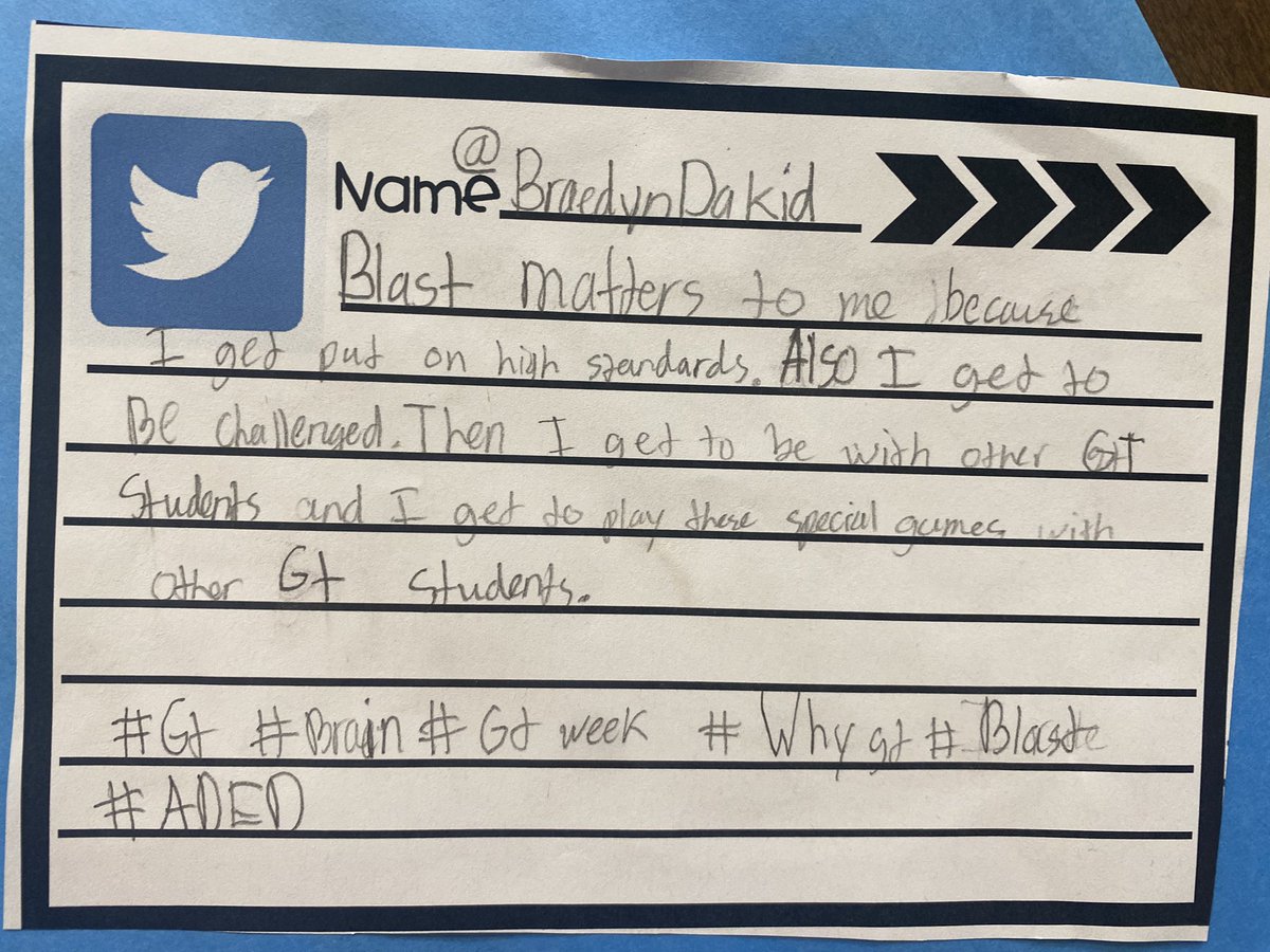 #GTAwareness week brought up some great conversations and reflections. I’m proud of my students for dedicating time to develop their own perspectives and share with others. #GiftedEd #KNOWLEDGE #advocate