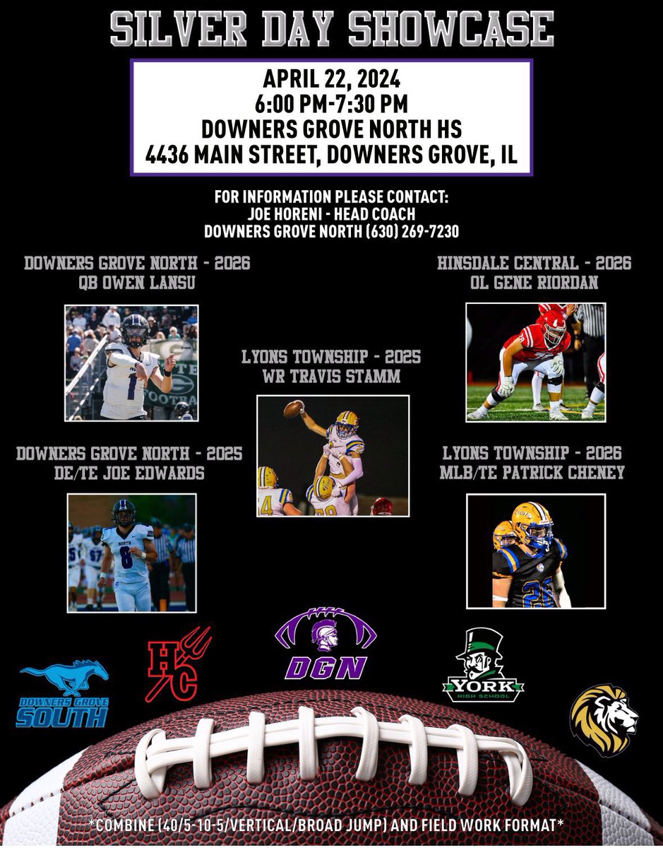 Come out and see the best the West Suburban Conference has to offer ! Thank you to DGN for hosting this great event for our student athletes!