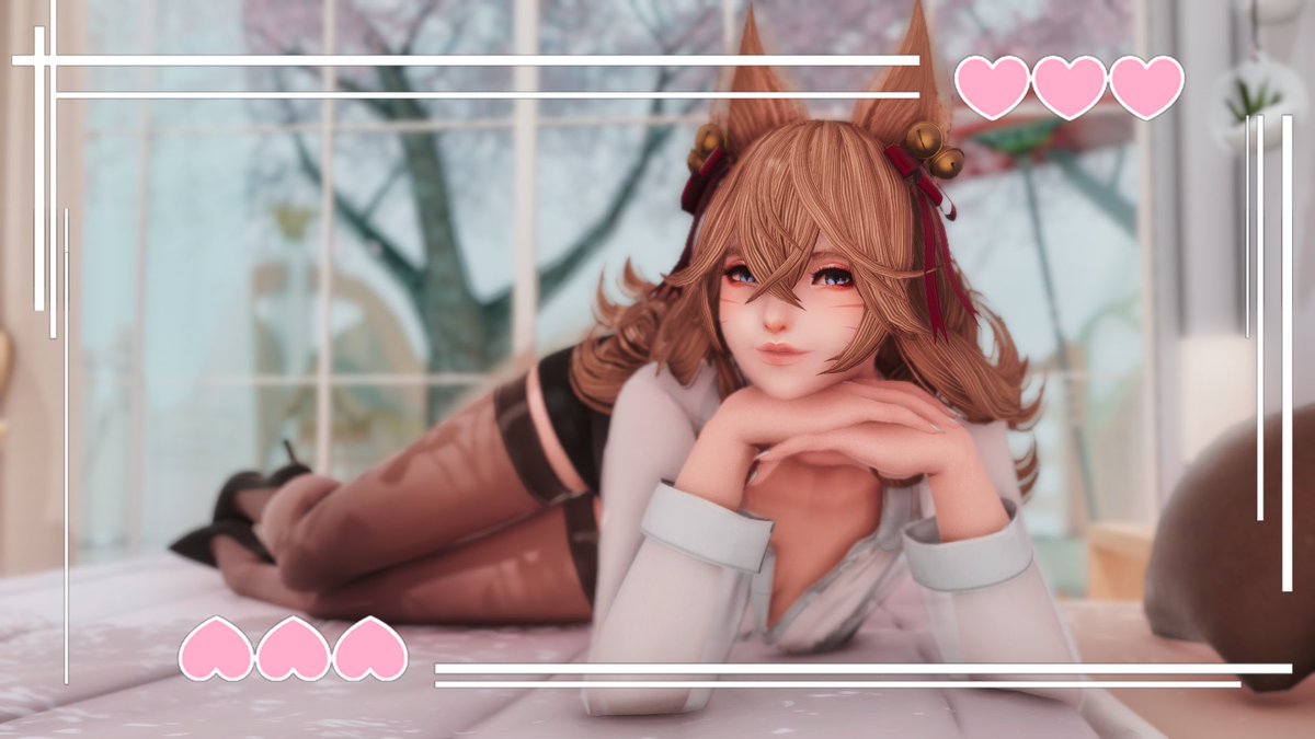 Good morning ~💕✨
•#FFXIV •#FFXIVScreenshots
#GPOSER •#EorzeaPhotos •#Miqote