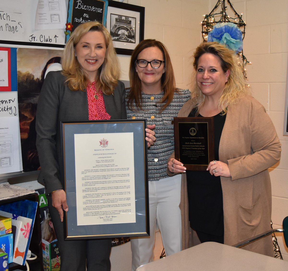 We are excited to share that our Division Teacher of the Year Riverbend High School Teacher Ms. Beth Marshall was selected at the 2025 Region Teacher of the Year! Read more at spotsylvania.k12.va.us/article/1538935 @RiverbendBears @VDOE_News