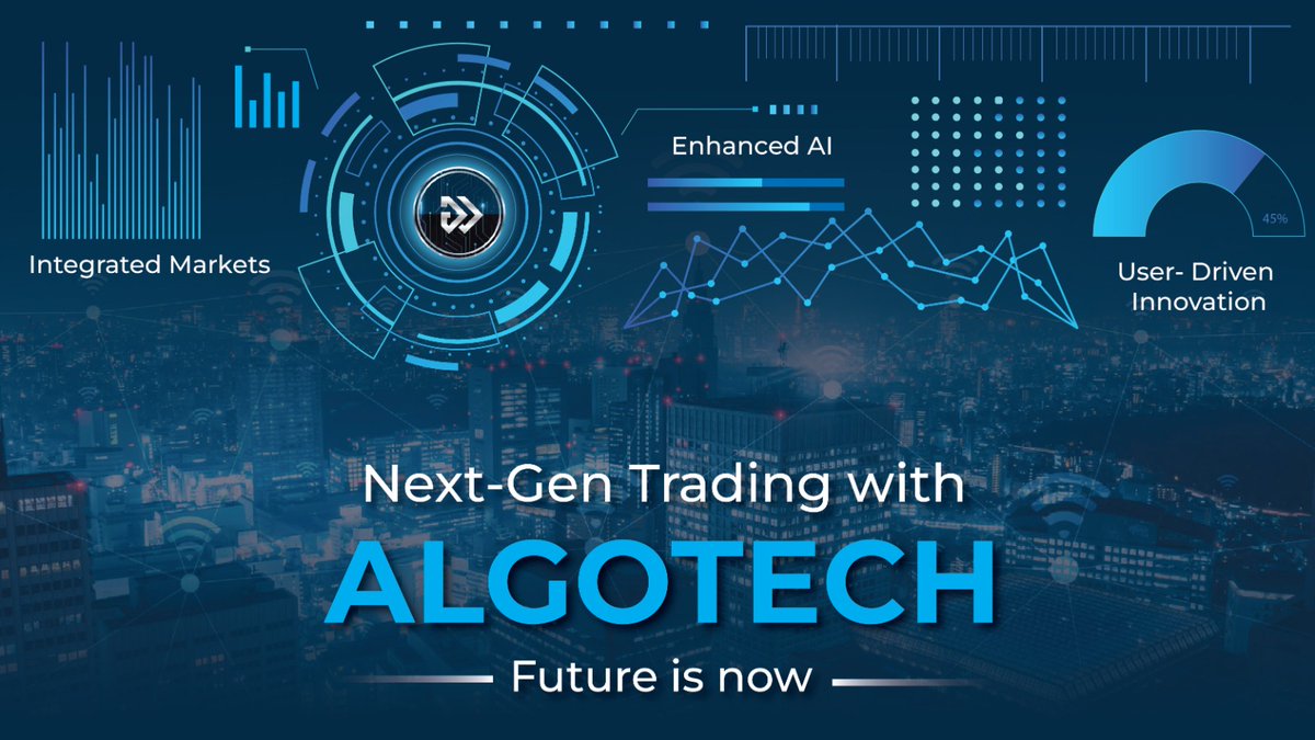 Step into the future with Algotech. Where integrated markets, cutting-edge AI, and user-driven innovation converge to redefine trading. 

#NextGenTrading #Algotech #FutureIsNow