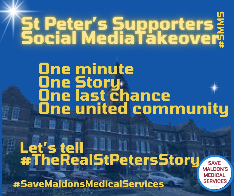 It's time... Whatever your story, wherever you work this is a golden moment to lift the lid.  #NHS #NotJustStPeters #MEHT #WheresTheMoney #StPetersMaldon