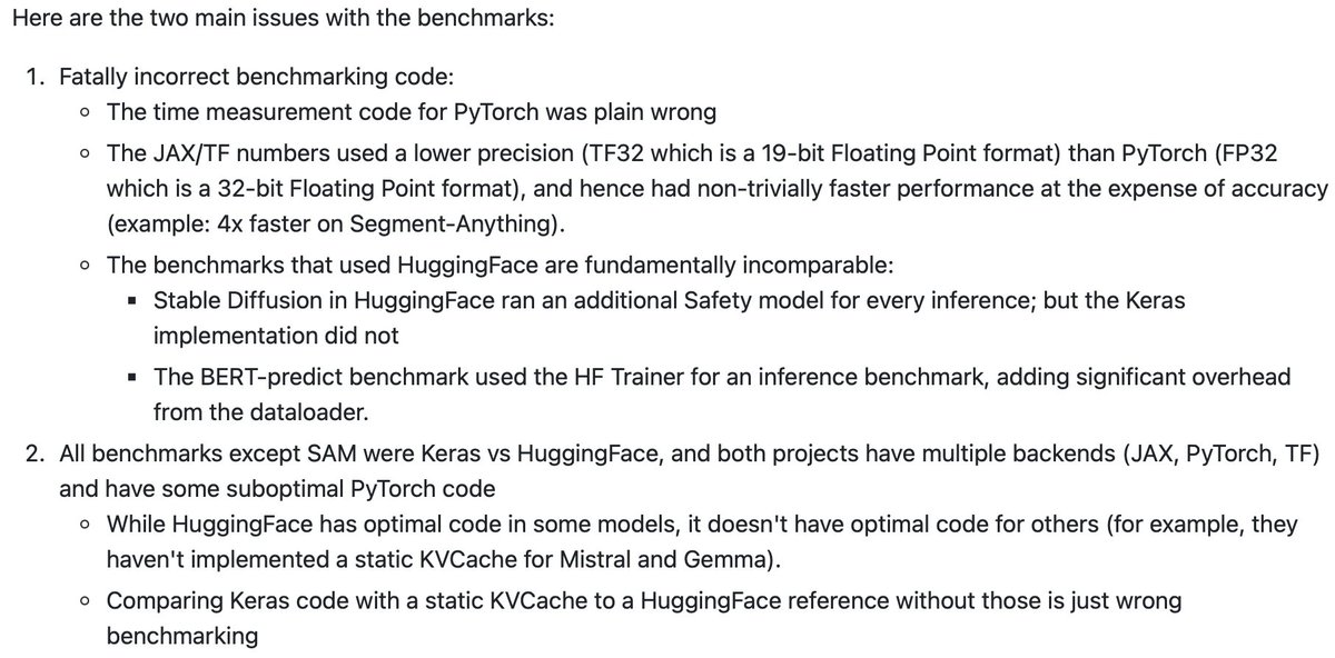 Summary of the rookie mistakes made by the Keras team: