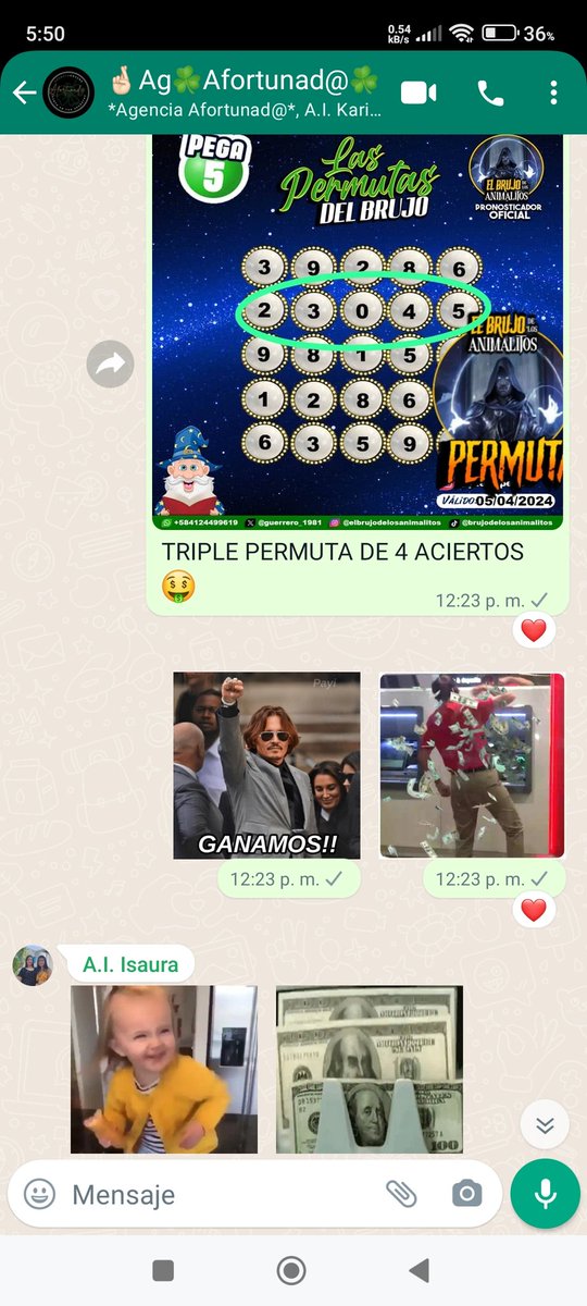 Guerrero_1981's tweet image. YAAAAAAAAAAA ESTAAAAAAA #Venezuela A COBRAR EN @juegopega5 CON #Permuta DE 4 ACIERTOS 🤑 @Miguelmahc95 @m_estiben  @GonzaloSangron5 @Ananavas63 @DUMONT81 @jeanmaire280285 @TorcatFevrin @Arturoconde009 @maestrohipico1 @allstar0830 @marrpacheco #viral #viralvideo