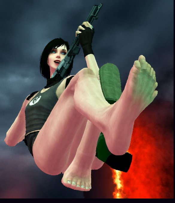 2 pic. The new PS2 filter is so good! You can see twice as many toes as before ?

#AdaWong #cosplayergirl