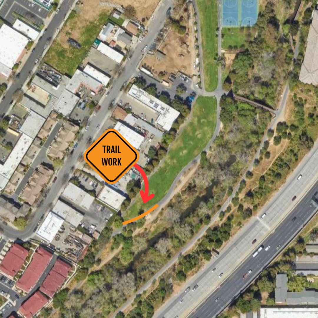 There is upcoming maintenance on the Los Gatos Creek Trail at Campbell Park scheduled for Tuesday, 4/9 from 7:30am-5pm. 🌳 We will be replacing damaged asphalt to keep the trail safe & accessible. Please follow construction signs to navigate safely around the work site.
