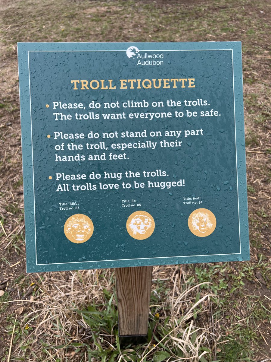 When in #Dayton, be sure to observe proper etiquette when taking a side trip to visit #aullwoodaudubon and Thomas Dambo’s #trolls! 

#EBWW2024