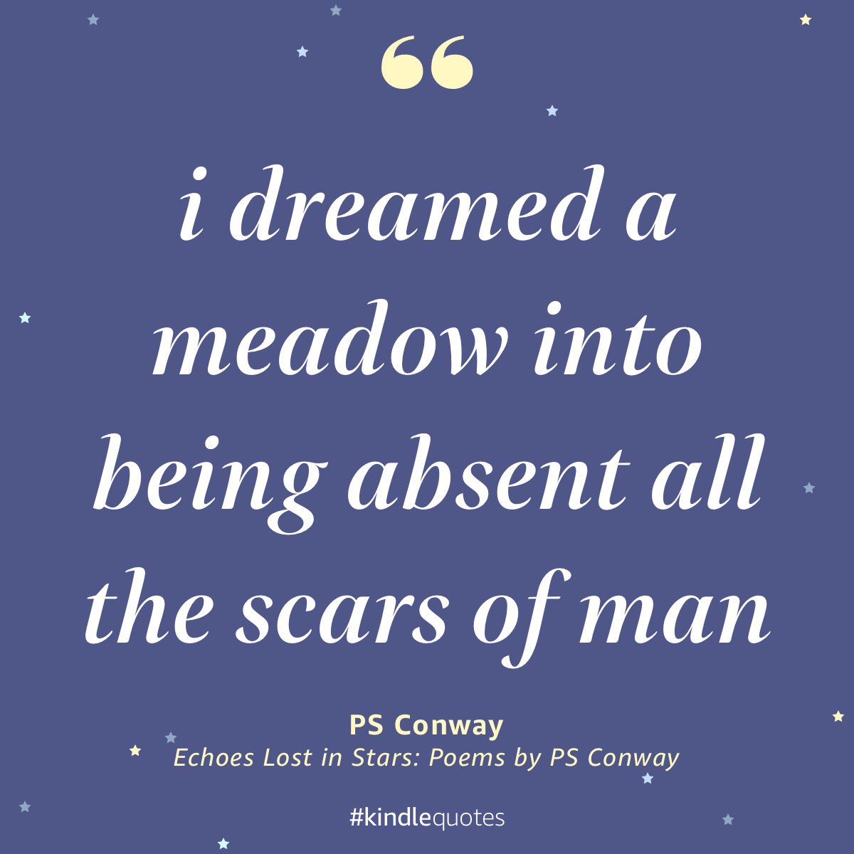 Bobby Kountz-Inspirational Writer✍🏼 (@bobby_kountz) on Twitter photo I dreamed of stars
A meadow in the sky
A sea of tranquility
I dreamed a dream of echoes…
Congratulations PS! <a href="/ps_conway/">PS Conway ☘️</a>
#TheEarthHeARTist 🙌🏼🏆✍🏼🏆🙌🏼 I dreamed of stars
A meadow in the sky
A sea of tranquility
I dreamed a dream of echoes…
Congratulations PS! <a href="/ps_conway/">PS Conway ☘️</a>
#TheEarthHeARTist 🙌🏼🏆✍🏼🏆🙌🏼