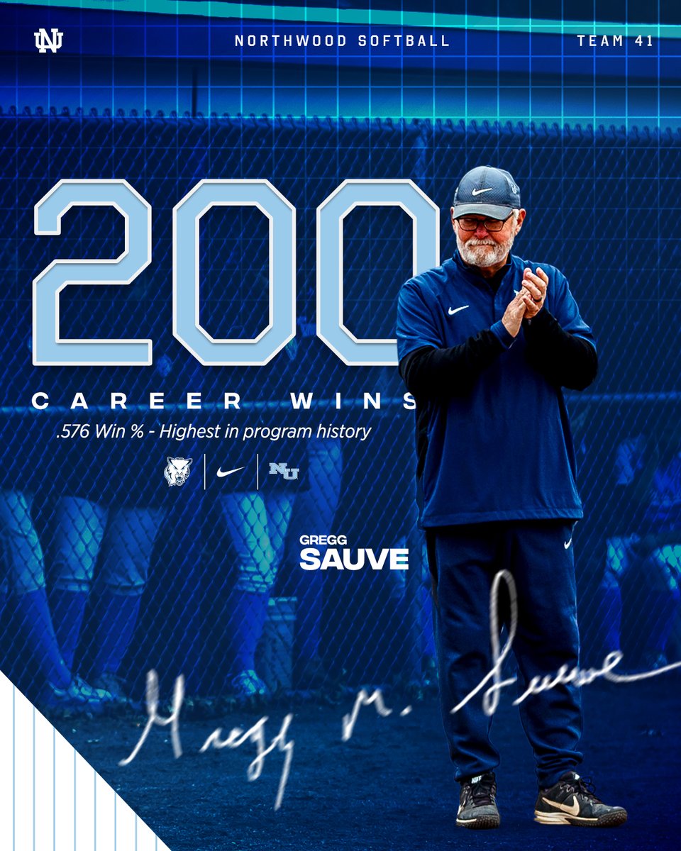 No. 200 for Coach Sauve! Congratulations to @northwoodsball! #RollTimbys🐺